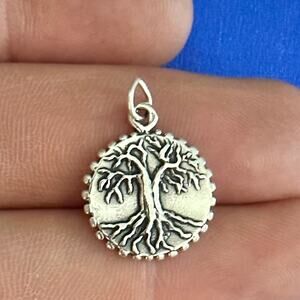 Sterling Silver Family Roots Tree Charm